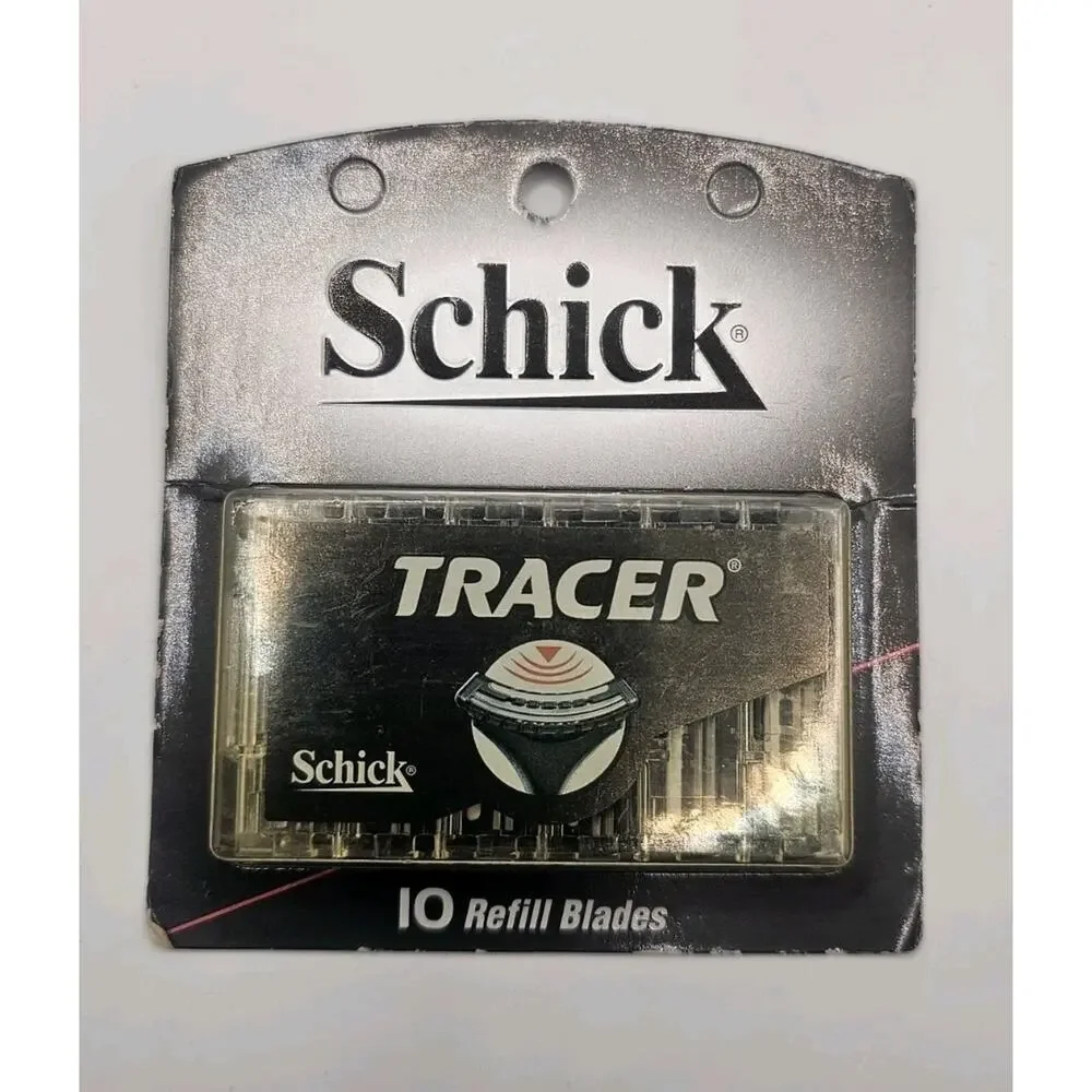 Schick Tracer‎ 10 Shaver Razor Blades Cartridges Discontinued